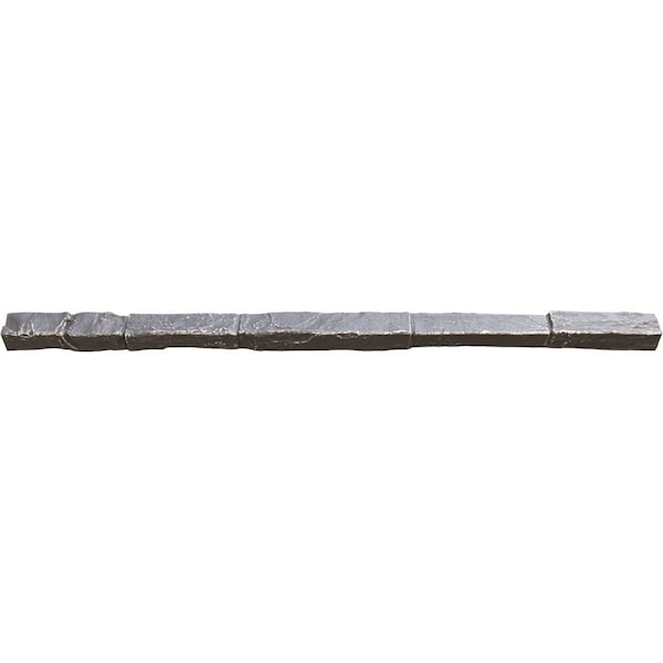 Ekena Millwork 48"W x 2"D x 2"H Universal Trim Sill for StoneWall Faux Stone Siding Panels, Slate Gray PNUTS02X48SG - main